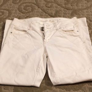 American Eagle artist crop jeans